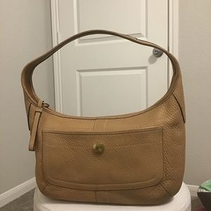 Coach tan leather purse